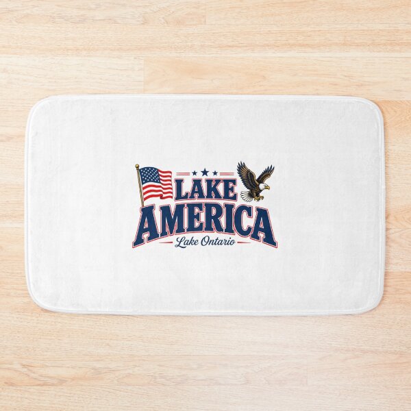 Item preview, Lake America Patriotic, Lake Ontario, Bald Eagle Flag designed and sold by HannahDetter.