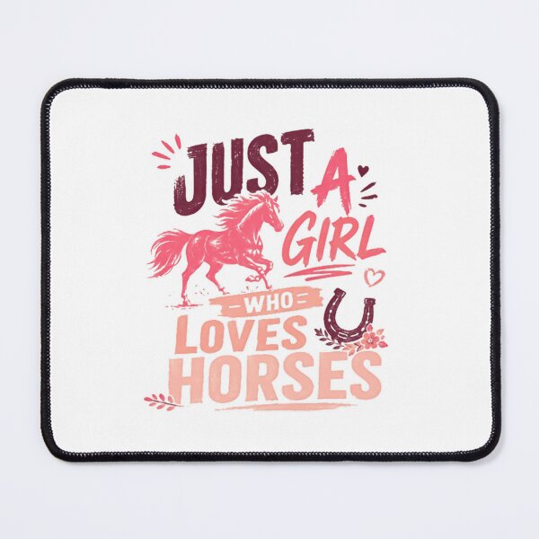 Item preview, Just A Girl Who Loves Horses Equestrian Rider Gift designed and sold by SkeletonsDanger.