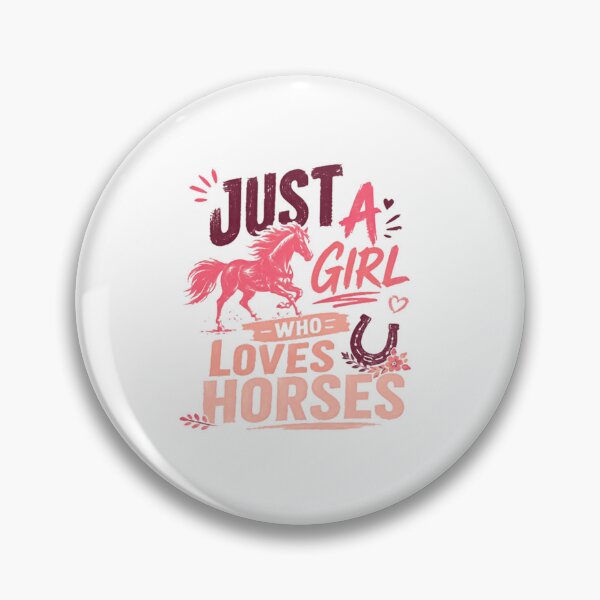Item preview, Just A Girl Who Loves Horses Equestrian Rider Gift designed and sold by SkeletonsDanger.