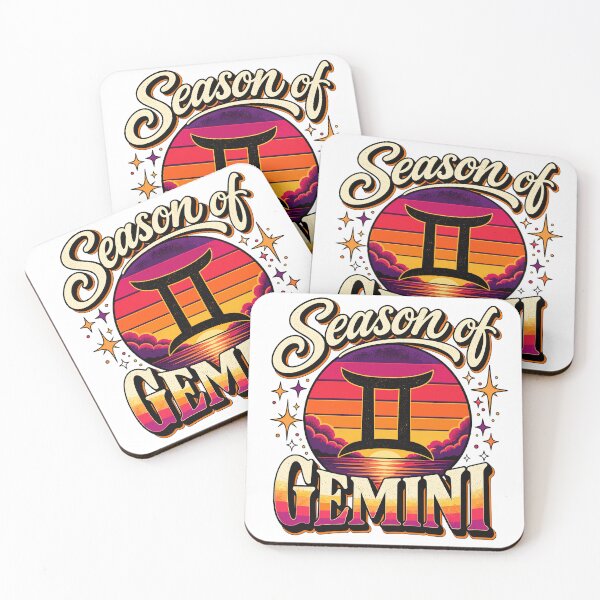 Item preview, Season Of Gemini | Retro Sunset Zodiac | Boho Gemini designed and sold by ZIGLWORKS.