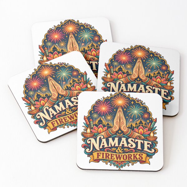 Item preview, Namaste & Fireworks – Indian Diwali Festival Celebration designed and sold by Globalcitytees.