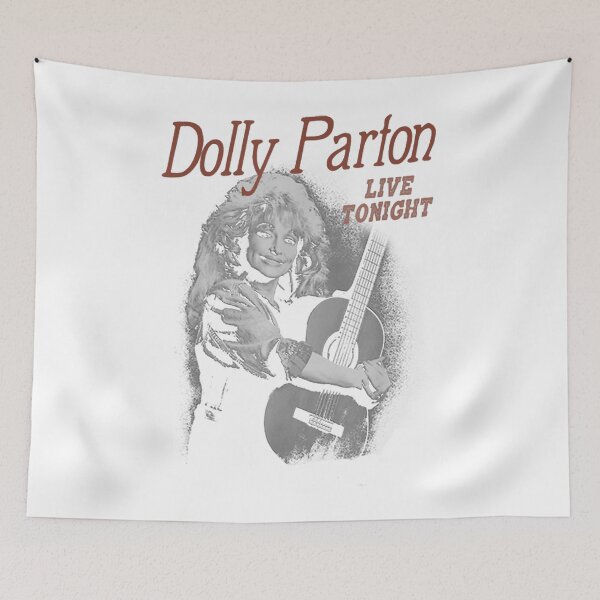 Item preview, Dolly Parton en vivo esta noche Dolly Parton abrazando su guitarra Hombres Mujeres Niñas designed and sold by McintoshPatr.