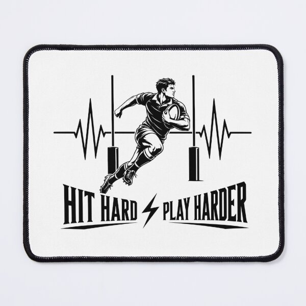 Item preview, A powerful rugby player in action, capturing strength, speed, and determination on the field—perfect for a bold sports-themed design. designed and sold by StyxIND.