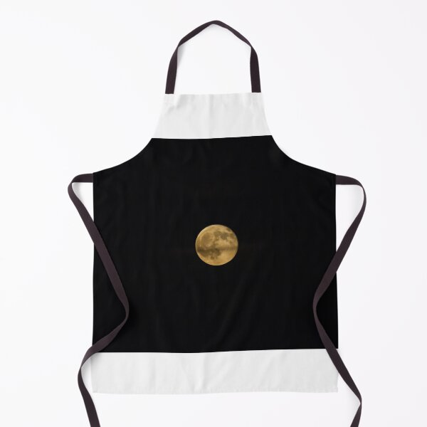 Item preview, Full Moon Over Dark Night Sky With Yellow Glow And Visible Lunar Surface Details designed and sold by Nmallia.