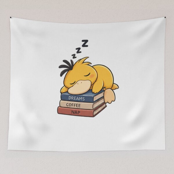 Item preview, Sleepy Duck – Dreams Coffee Nap Cute Yellow Duck designed and sold by Ramadane_design1.