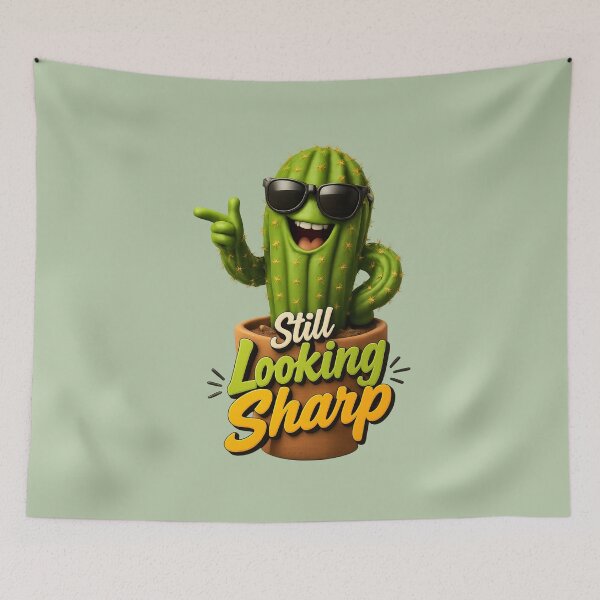Item preview, Cute "Still Looking Sharp" | Funny Romantic Cactus Joke Pun designed and sold by Moons Studio.