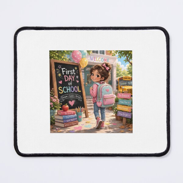 Item preview,  First Day of School – Cute Back to School Girl designed and sold by NestDesigns01.