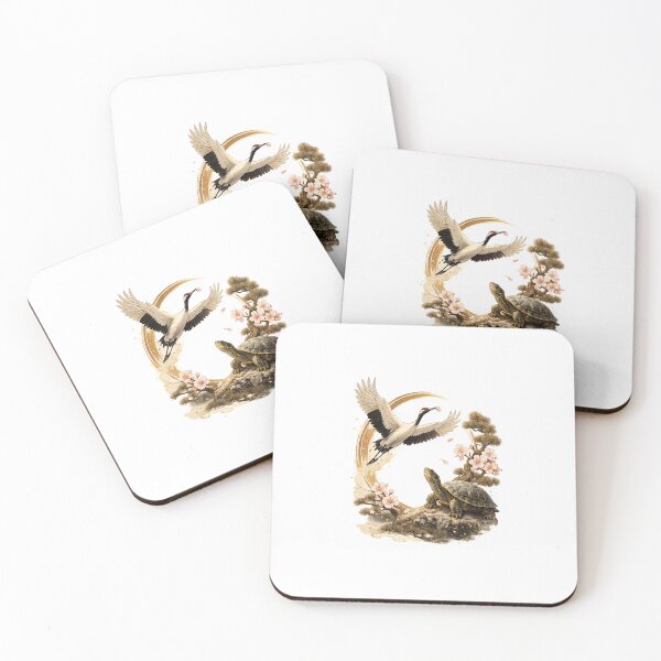 Item preview, Japanese Crane & Turtle Lucky Charm designed and sold by fuku-mono.