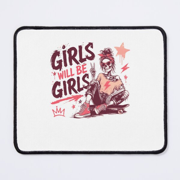 Item preview, Girls Will Be Girls Skater Rebel Girl Women designed and sold by JonesFlora2025.