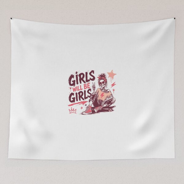 Item preview, Girls Will Be Girls Skater Rebel Girl Women designed and sold by JonesFlora2025.