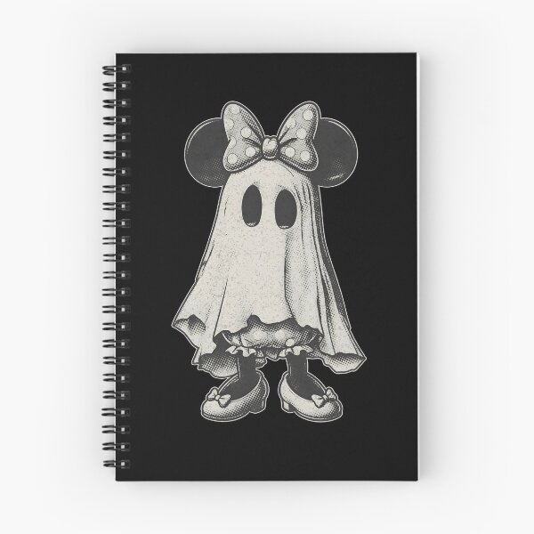 Item preview, Vintage Ghost Mouse Halloween Shirt Spooky Bow Gothic Cartoon Graphic Tee designed and sold by RRMadeArt.