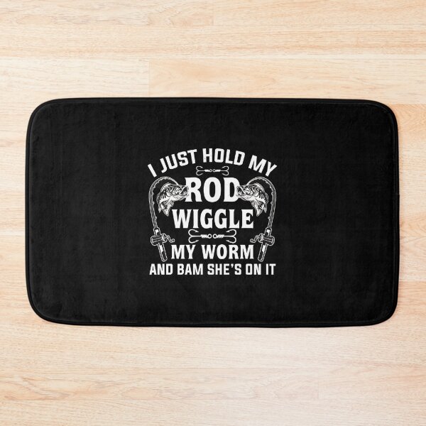 Item preview, Funny Fishing Rod Wiggle Worm Catch Phrase designed and sold by alldergreff.