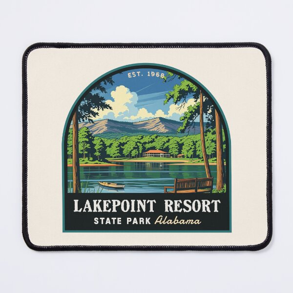 Item preview, Lakepoint Resort State Park (Alabama), USA designed and sold by PinkandP.