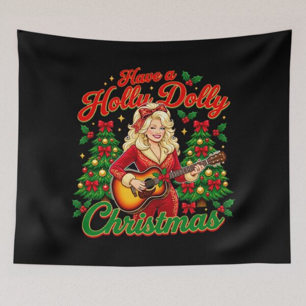 Item preview, Have A Holly Dolly Christmas designed and sold by HannahDetter.