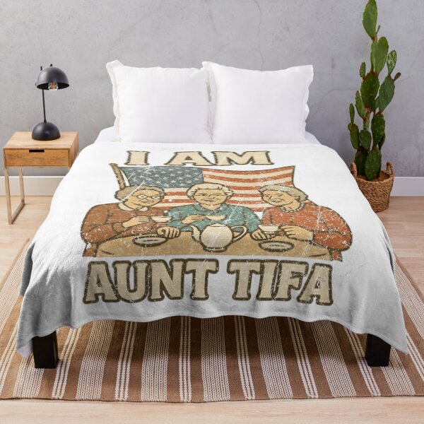Item preview, I Am Aunt Tifa Funny Tea Party Vintage American Flag designed and sold by CaChimShop.