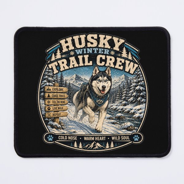 Item preview, Husky Winter Trail Crew Adventure designed and sold by ARDELVEX STUDIO.