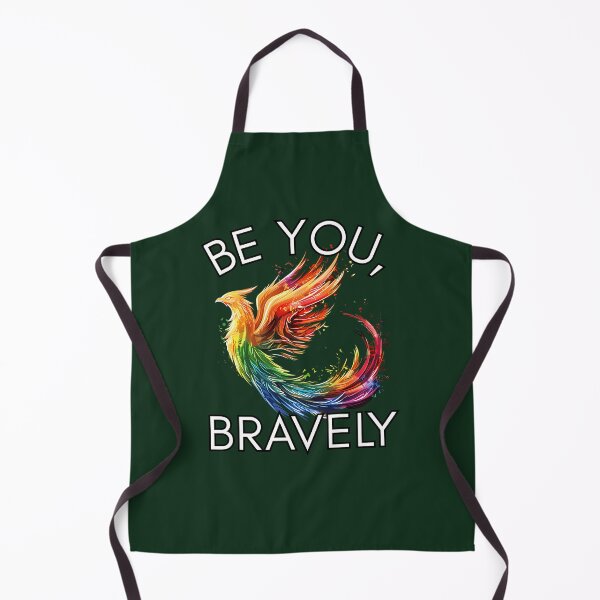 Item preview, Colorful Rainbow Phoenix With Quote Be You Bravely 9 designed and sold by eternalwildflo.