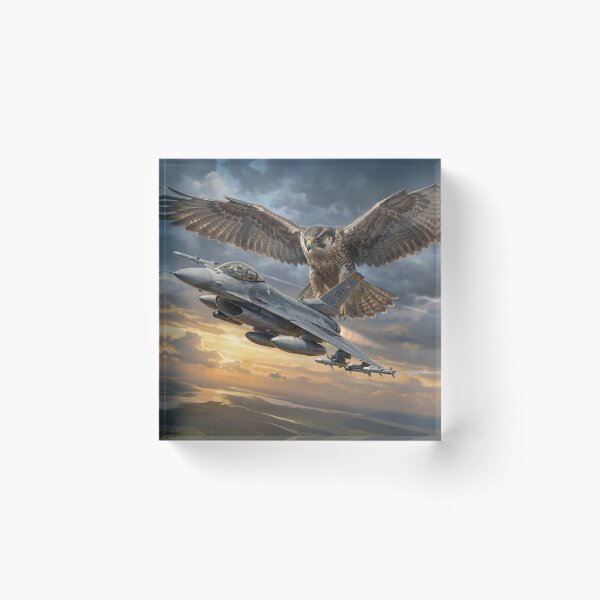 Item preview, F-16 Fighting Falcon With Guardian Hawk Artwork designed and sold by Airpower Art.