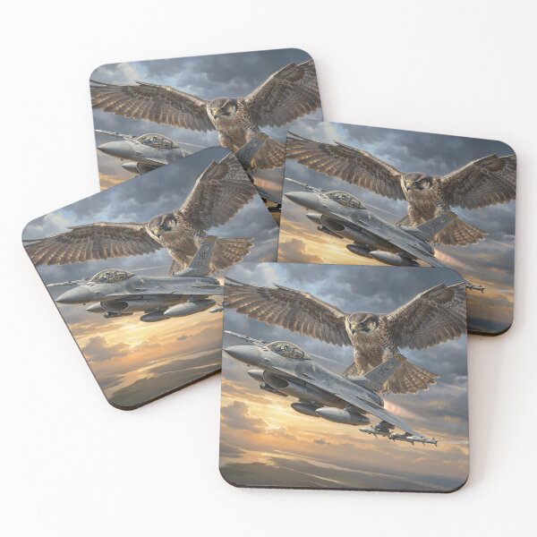 Item preview, F-16 Fighting Falcon With Guardian Hawk Artwork designed and sold by Airpower Art.