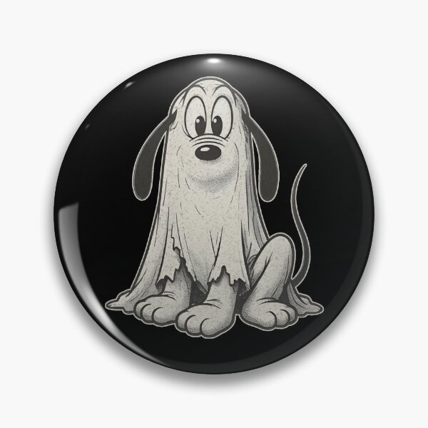 Item preview, Vintage Ghost Dog Halloween Shirt Spooky Cartoon Gothic Character Tee designed and sold by RRMadeArt.