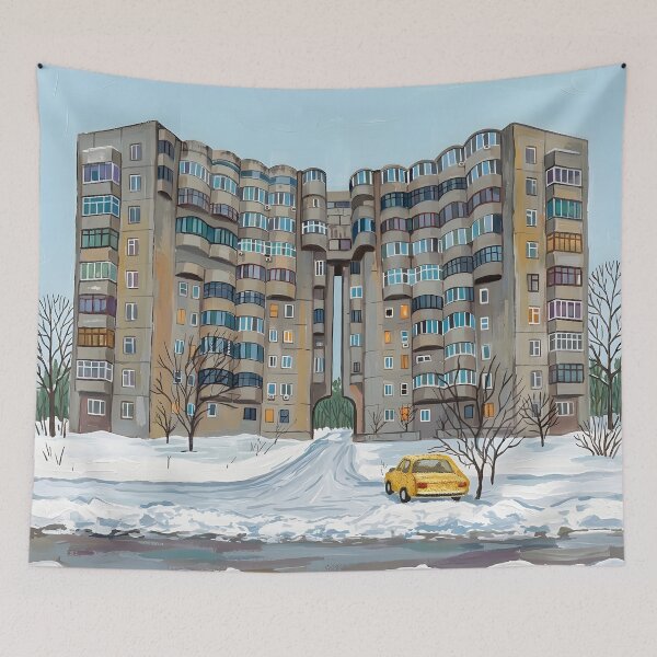 Item preview, Almaty Acrylic Travel Print, Kazakhstan designed and sold by POSTERIOCREW.