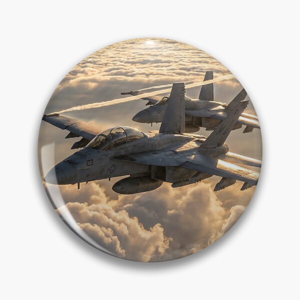 Item preview, F/A-18 Hornets Streaming Vapor Trails Above Clouds designed and sold by Airpower Art.