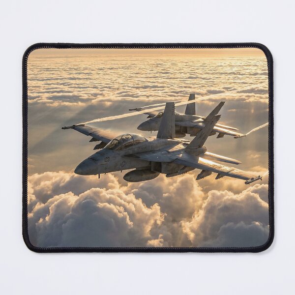 Item preview, F/A-18 Hornets Streaming Vapor Trails Above Clouds designed and sold by Airpower Art.