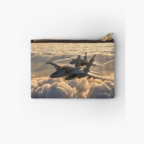 Item preview, F/A-18 Hornets Streaming Vapor Trails Above Clouds designed and sold by Airpower Art.