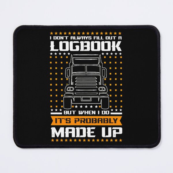 Item preview, Funny Logbook Trucker Quote Graphic designed and sold by angierelve.