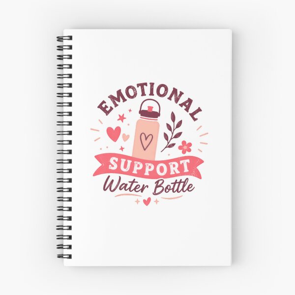 Item preview, Emotional Support Water Bottle Hydration Wellness Humor Gift designed and sold by RetroMini2026.