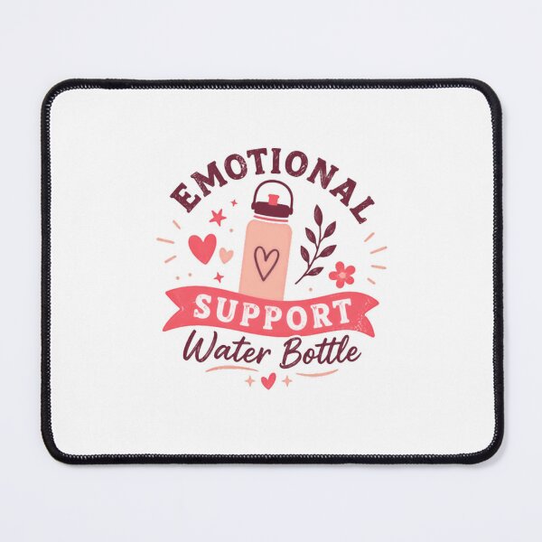 Item preview, Emotional Support Water Bottle Hydration Wellness Humor Gift designed and sold by RetroMini2026.
