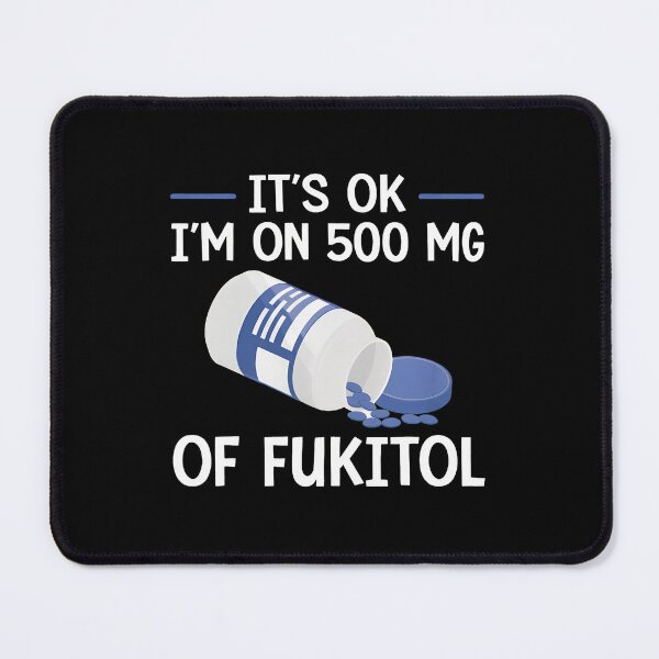 Item preview, Funny Pill Bottle 500mg Fukitol Sarcastic Humor designed and sold by starchfa.