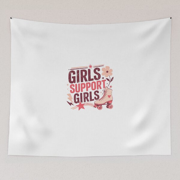 Item preview, Girls Support Girls Female Empowerment Sisterhood Roller Skating designed and sold by HumansStuck12.