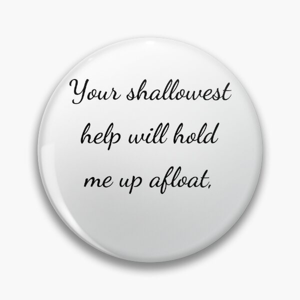 Item preview, “Your shallowest help will hold me up afloat,” - handwriting black designed and sold by ariksworld.