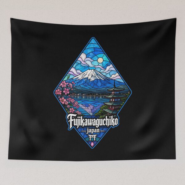 Item preview, Fujikawaguchiko Japan Stained Glass Travel designed and sold by TomFrontierArt.