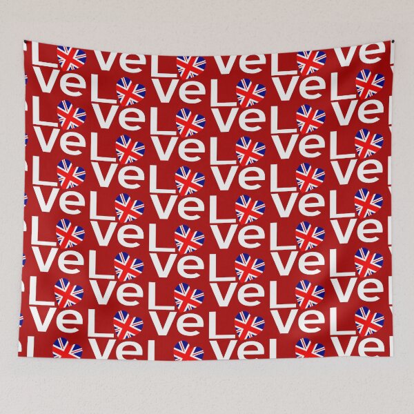Item preview, British LOVE Heart Design with UK Flag – Brit Pride designed and sold by AuntieShoe.