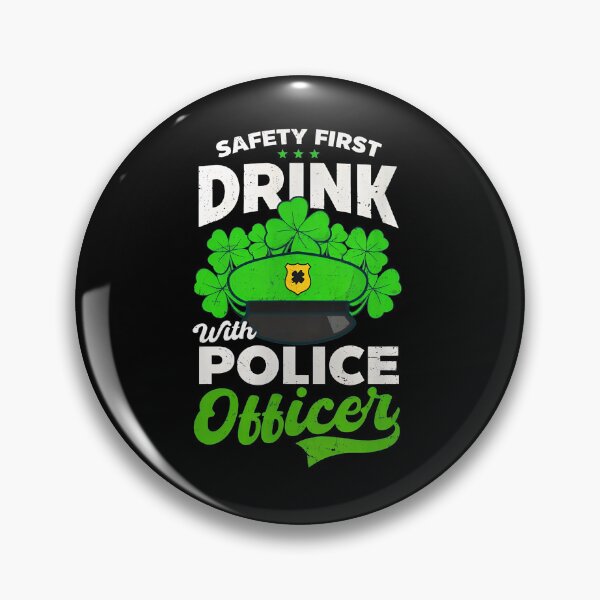 Item preview, Funny Police Officer Drink With Shamrocks St Patrick's Day designed and sold by starchfa.