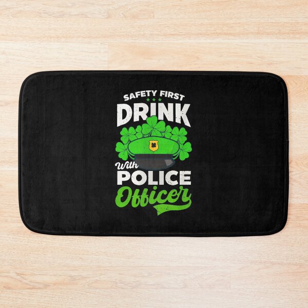 Item preview, Funny Police Officer Drink With Shamrocks St Patrick's Day designed and sold by starchfa.