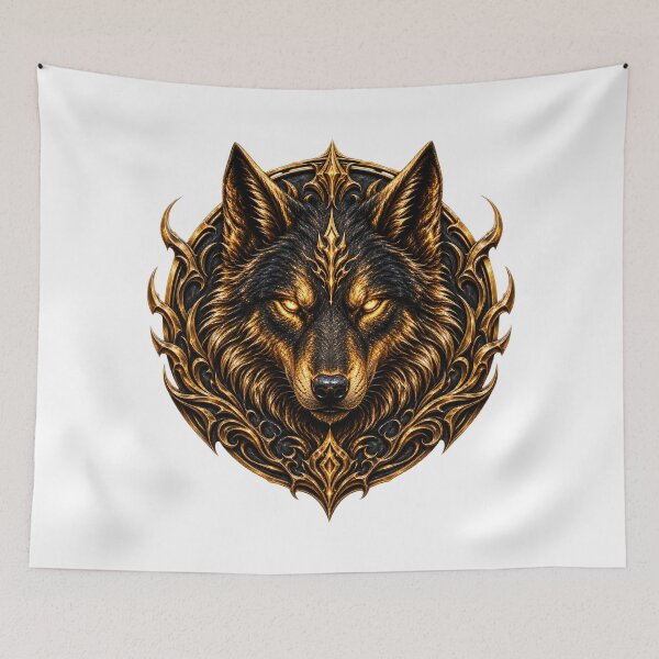 Item preview, Dark Golden Wolf designed and sold by DEMONIAK69.