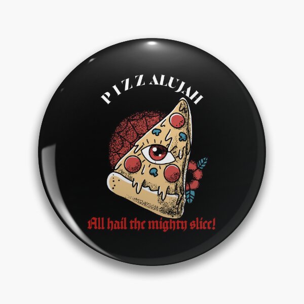 Item preview, All Hail The Mighty Slice - Traditional Pizza Tattoo Graphic designed and sold by chatzous.