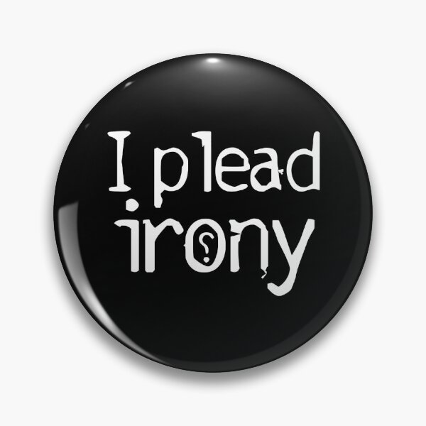 Item preview, I Plead Irony Logo Minimalist Text Aesthetic Art designed and sold by ipleadirony.