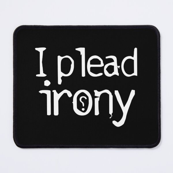 Item preview, I Plead Irony Logo Minimalist Text Aesthetic Art designed and sold by ipleadirony.