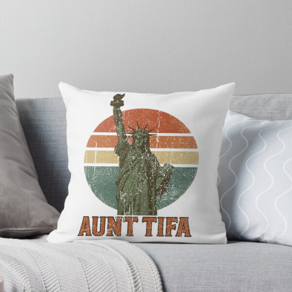 Item preview, Aunt Tifa Statue Of Liberty Vintage Sunset Retro Freedom designed and sold by CaChimShop.