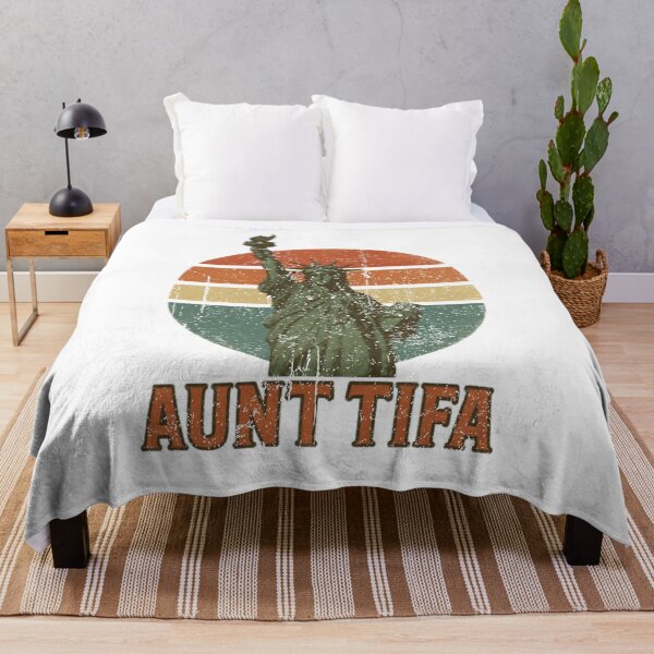 Item preview, Aunt Tifa Statue Of Liberty Vintage Sunset Retro Freedom designed and sold by CaChimShop.