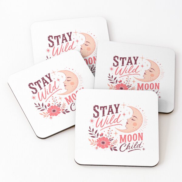 Item preview, Stay Wild Moon Child Bohemian Celestial Free Spirit designed and sold by RetroMini2026.