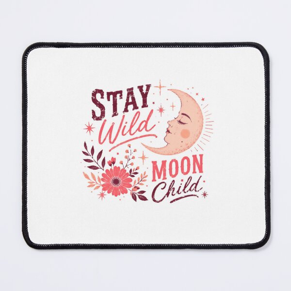 Item preview, Stay Wild Moon Child Bohemian Celestial Free Spirit designed and sold by RetroMini2026.