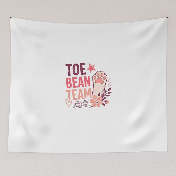 Item preview, Toe Bean Team Pawsitive Vibes Only Cat Lover Pet Owner designed and sold by HumansStuck12.