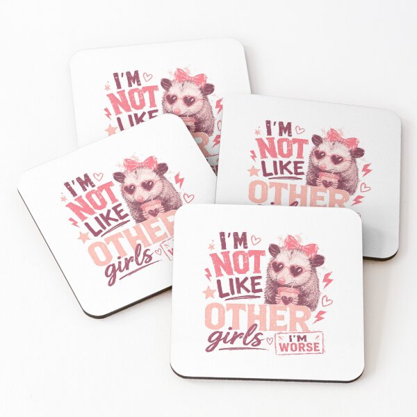 Item preview, I'm Not Like Other Girls I'm Worse Opossum Humor Sarcastic Personality designed and sold by RetroMini2026.