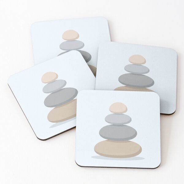 Item preview, Balanced Pebble Stack | Minimalist Coastal Zen Art designed and sold by Zaramodo.