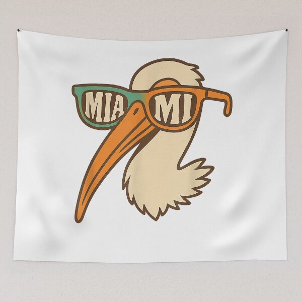 Item preview, Divertidas gafas de sol American White Ibis en Miami Appare designed and sold by AngelaOdonn.